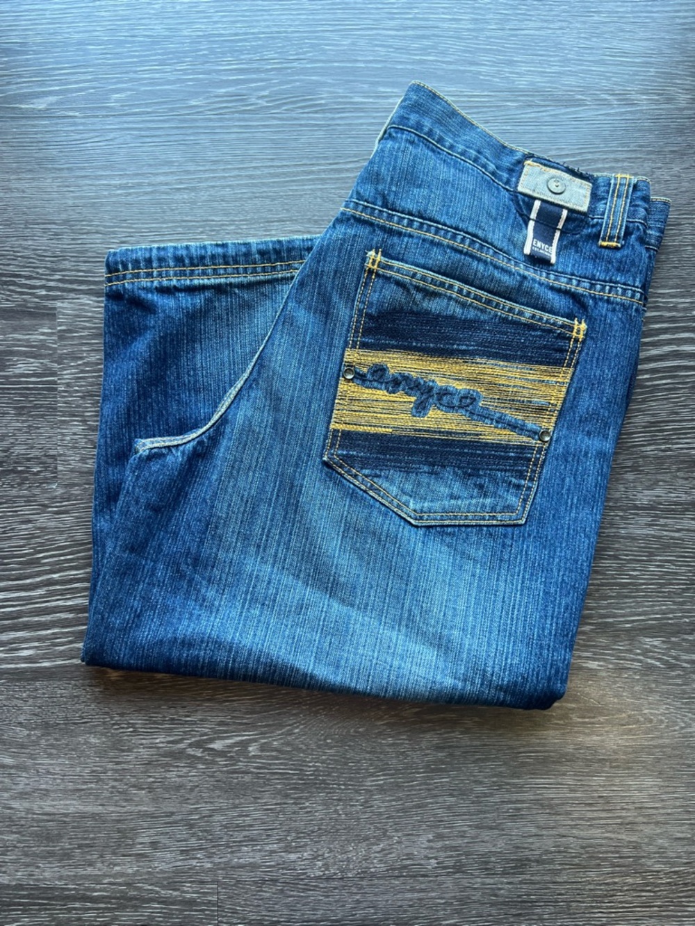 VTG Enyce Y2K Baggy Embroidered Denim Shorts